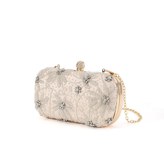 Women's Rhinestone Handmade Three-dimensional Embroidery Beaded Diamond Bridal Evening Bags