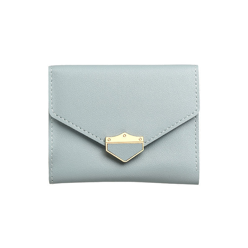 Women's Three Short Folding Design Simple Ladies Wallets