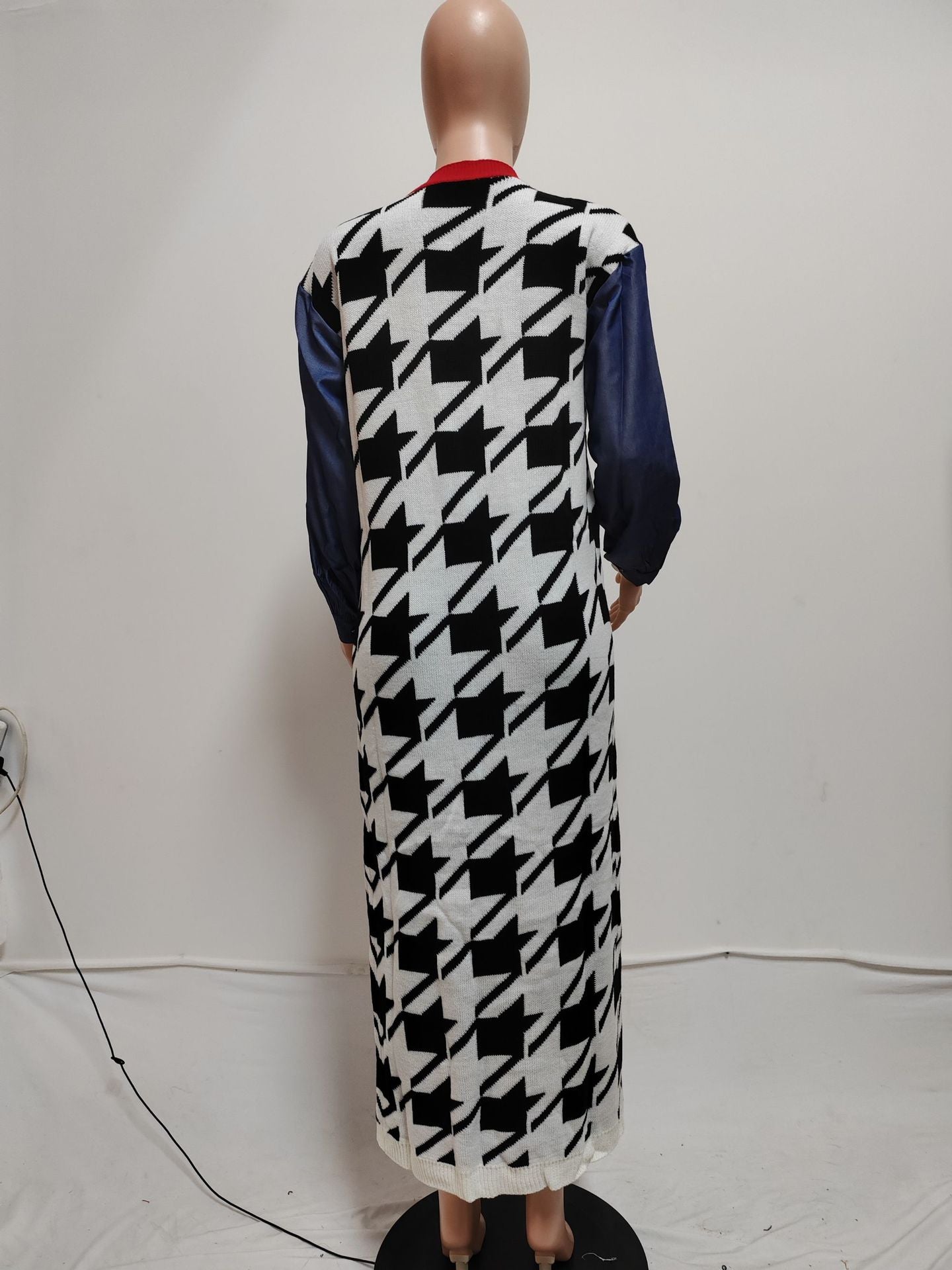 Patchwork Double Thick Pattern Fashion Casual Knitwear