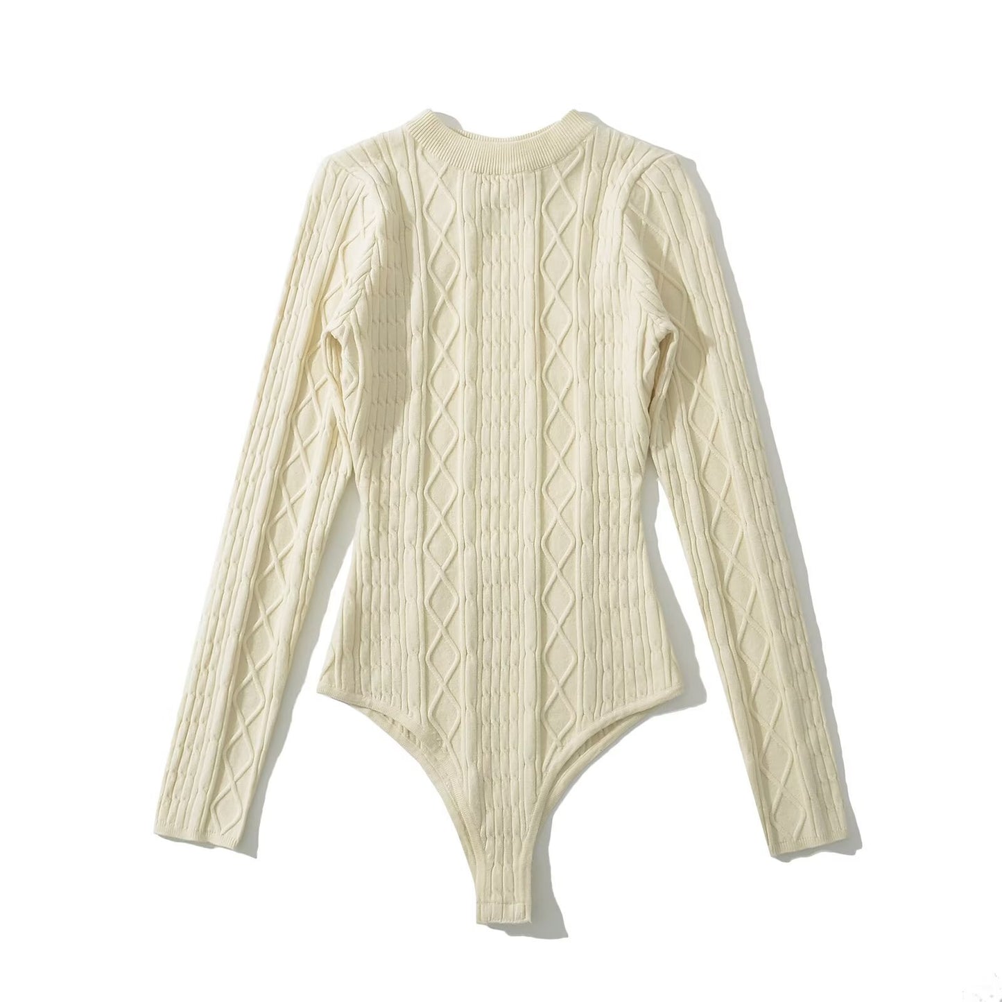 Hot Design Sense Hollow Backless Twisted Knitted Female Knitwear