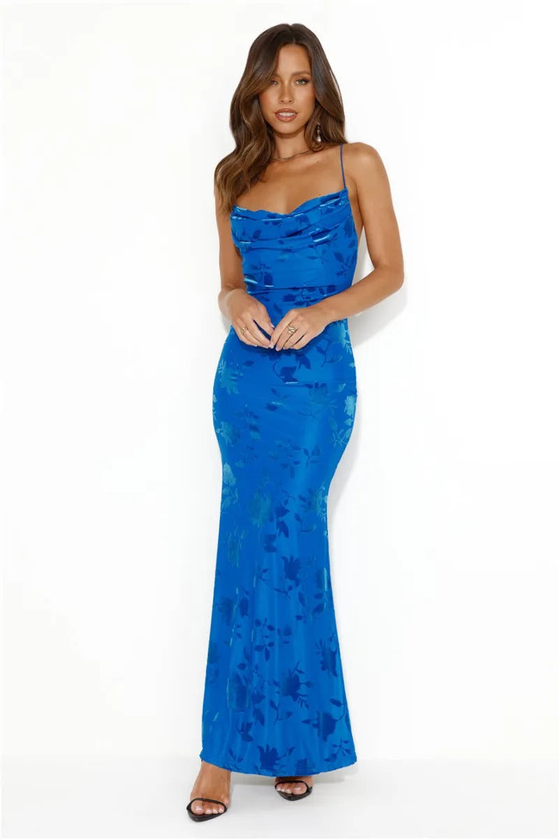 Blue Dress Casual Elegant Summer Private Dresses