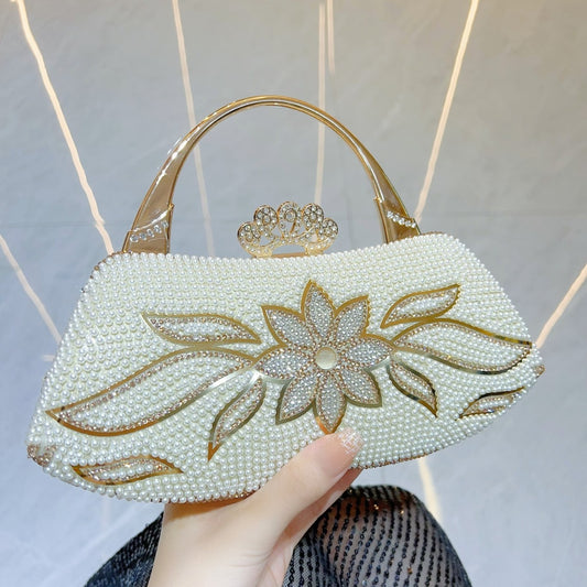 Pretty Flower Hand High Sense Banquet Handbags