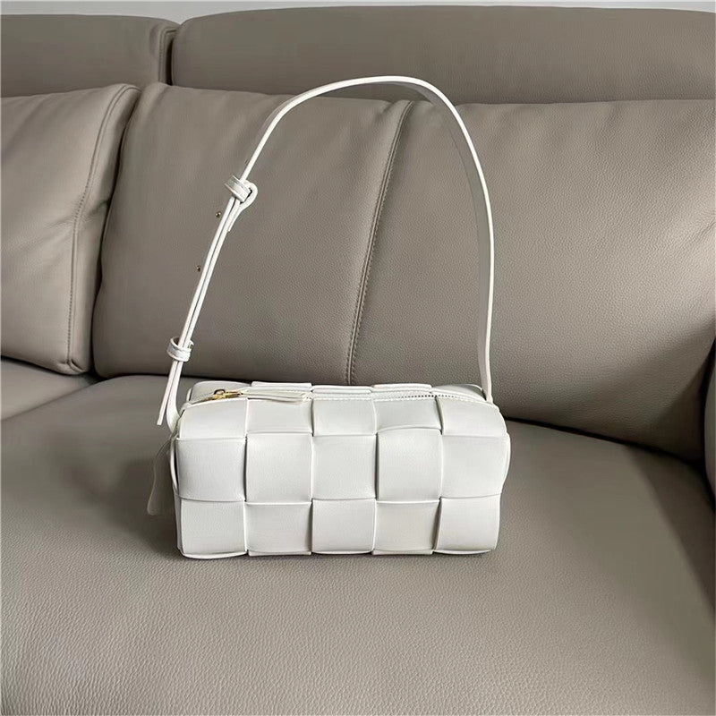 Woven Genuine Leather Advanced Texture Underarm Bags