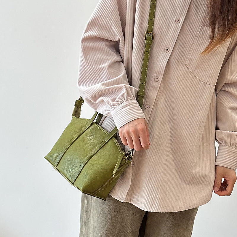 Women's Genuine Leather First Layer Korean Style Handbags