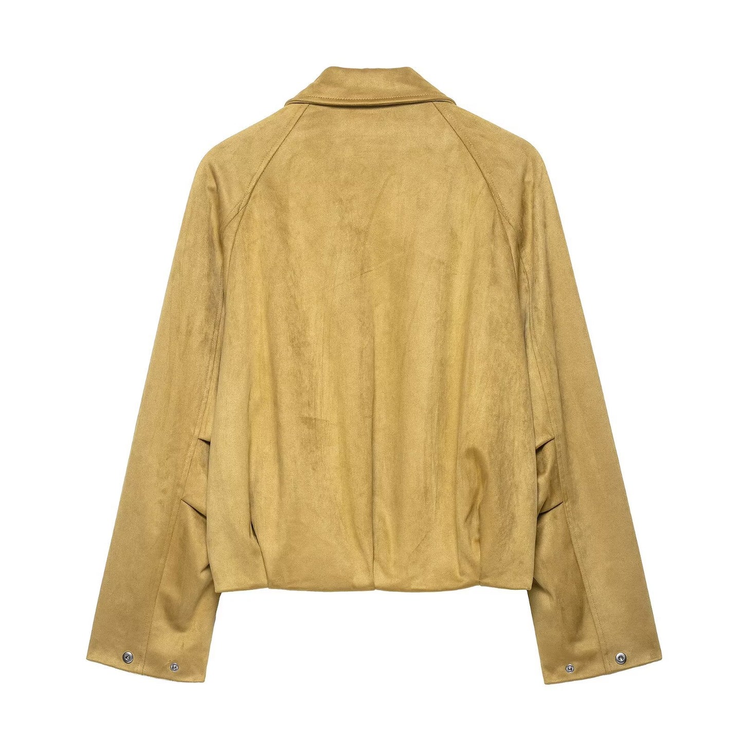 Women's Creative Suede Texture Casual Bomber Jackets