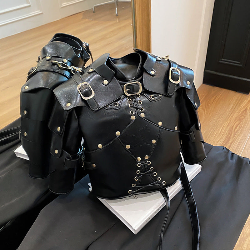 Creative Retro Armor Punk Neutral Street Handbags