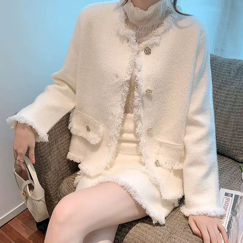 Women's Style Artificial Mink Fur Loose Outer Coats