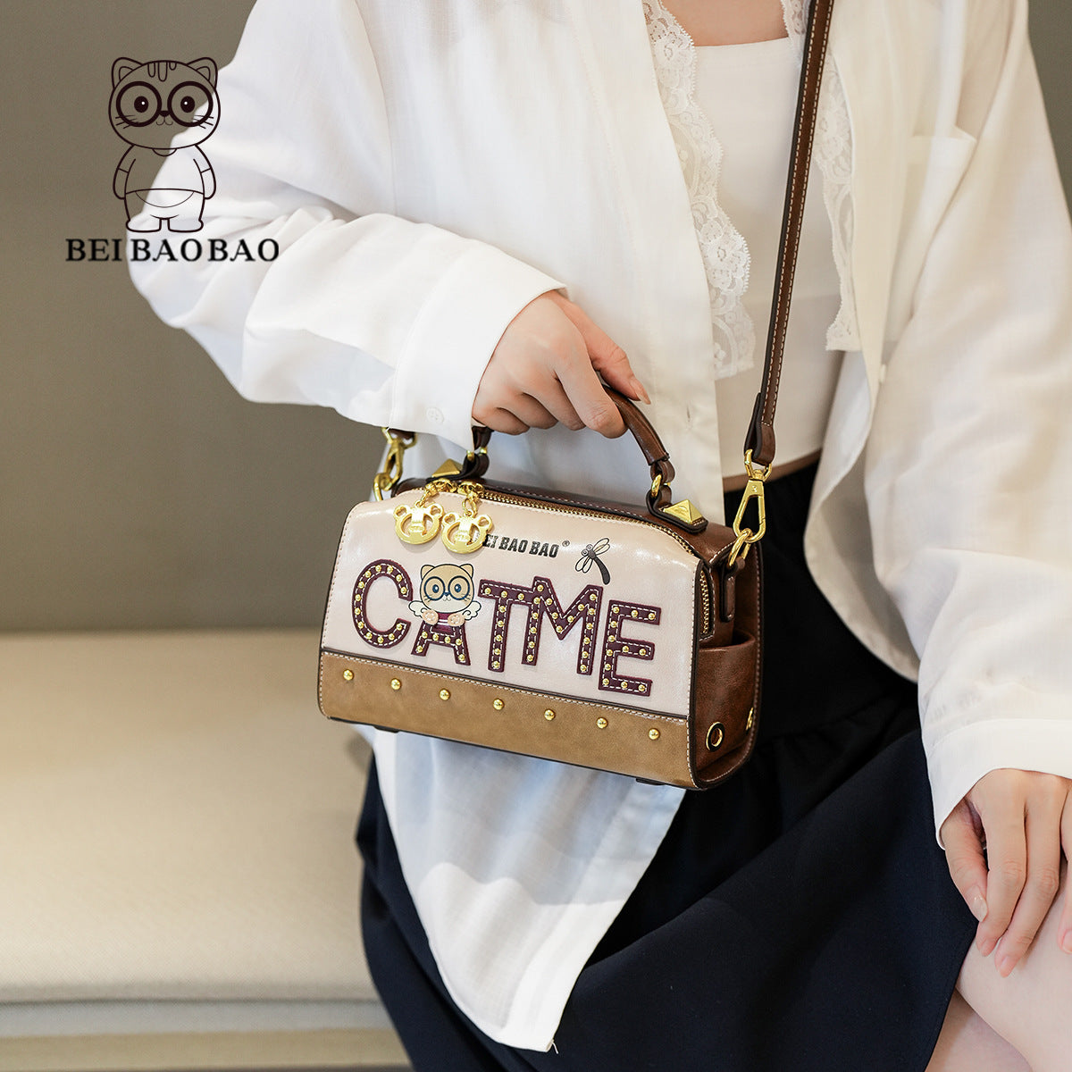 Casual Women's Cartoon Letter Fashion Light Crossbody Bags