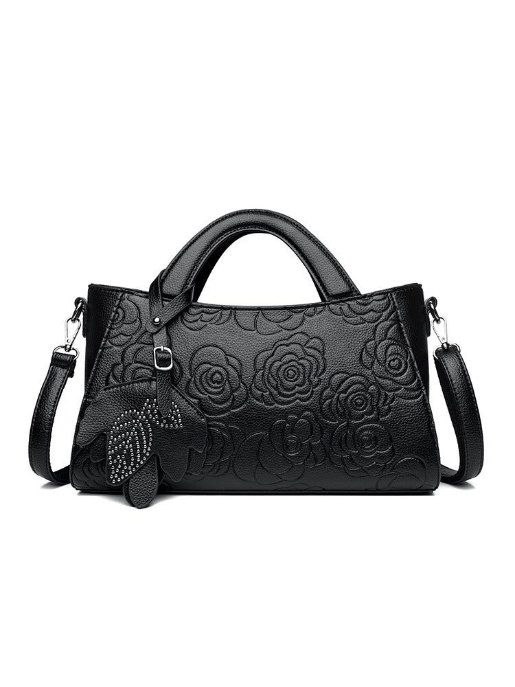 Slouchy New Embossed Texture Commuter Retro Handbags