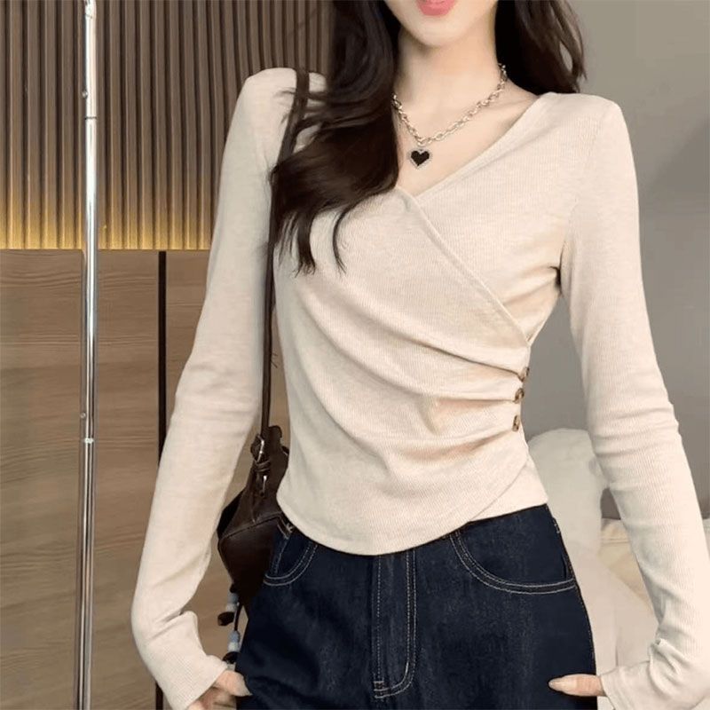 Bottoming Shirt Classic Style Female Winter Slim Fit Inner Wear Women's T-shirt