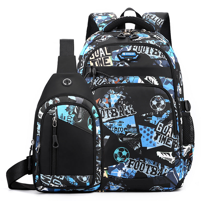 Men's Printed Fashion One-piece Lightweight Two-piece Boys Backpacks