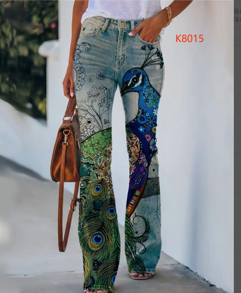 Women's Imitation Fashion Casual Trousers Thin Women's Jeans