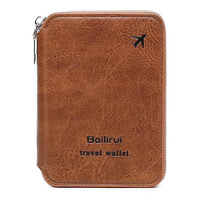 Women's & Men's & Passport Ticket Storage Zipper Document Id Package