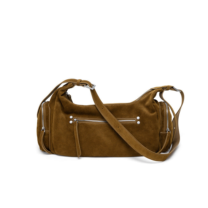 Innovative Women's First Layer Cowhide Motorcycle Crossbody Bags