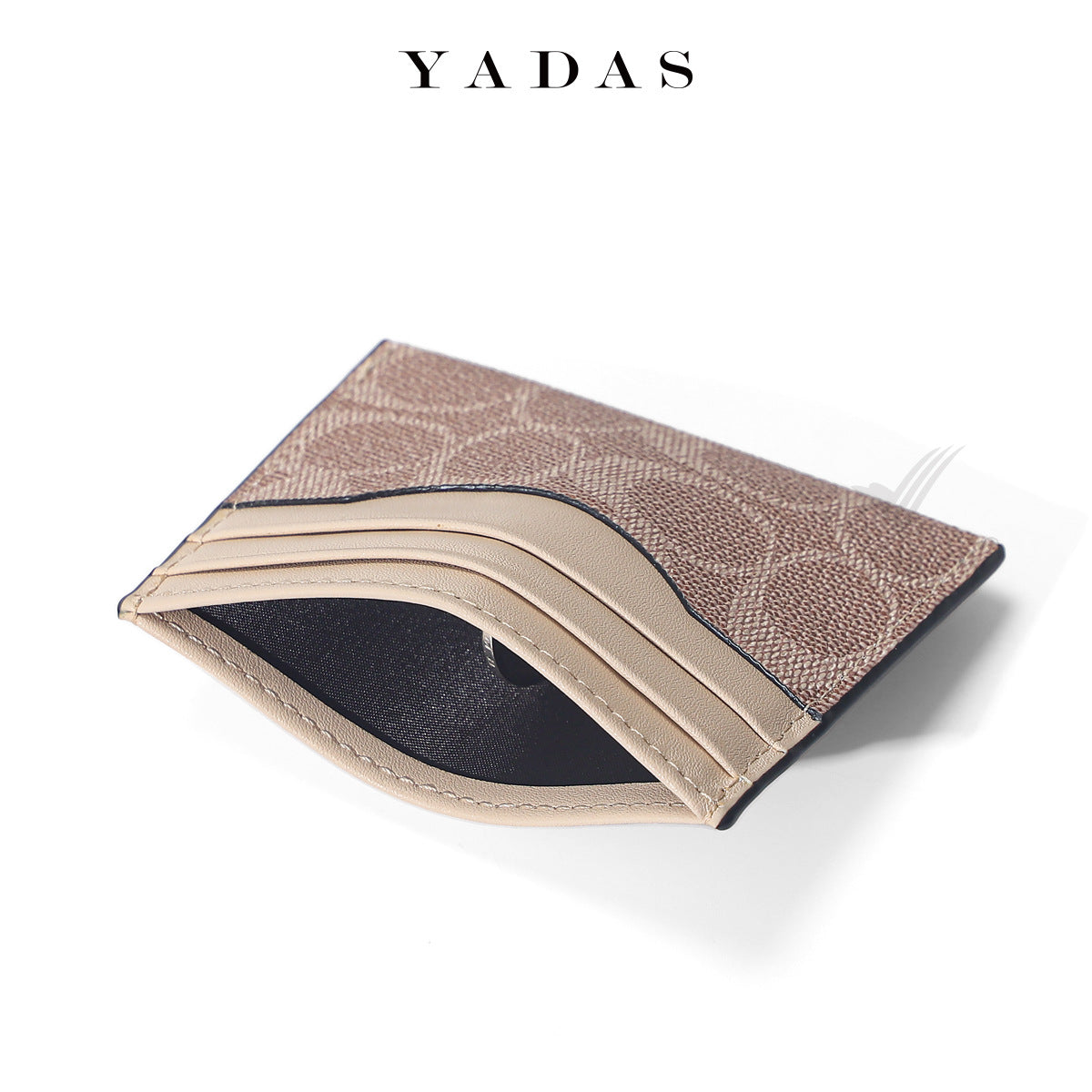 Zipper Oval Printing Aging Pattern Fashion Card Holder