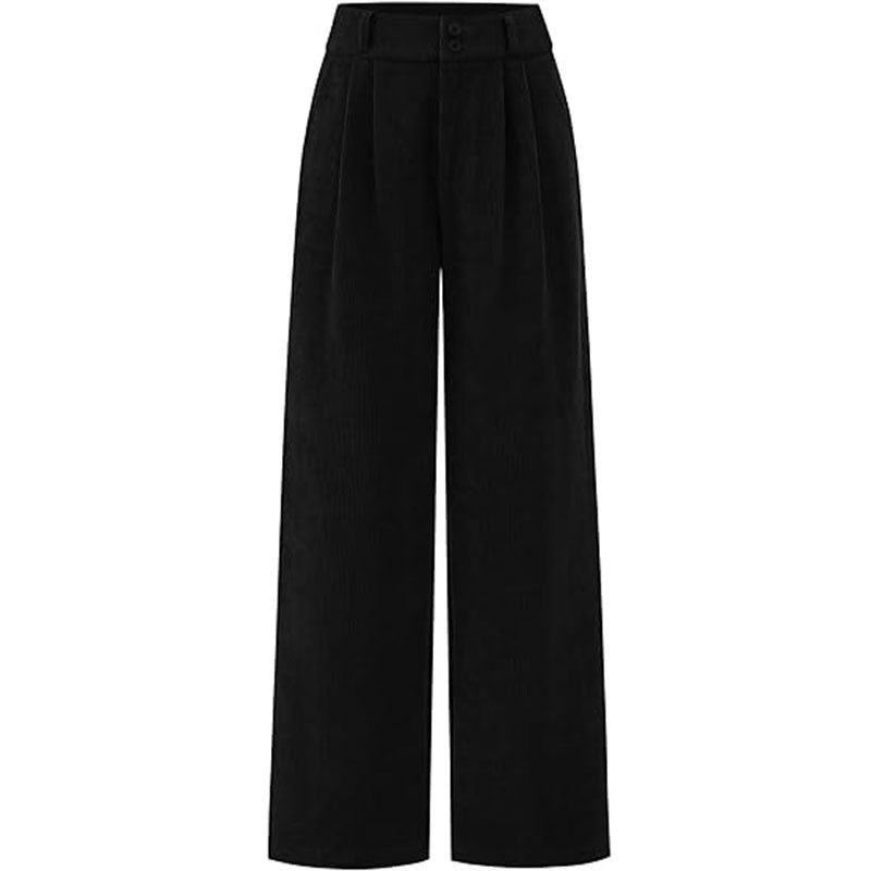 Women's Waist Wide Leg Business Casual Straight Pants