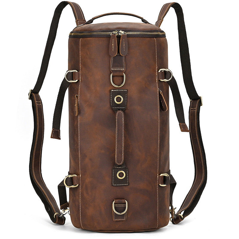 Women's & Men's & Crazy Horse Leather Retro Backpacks