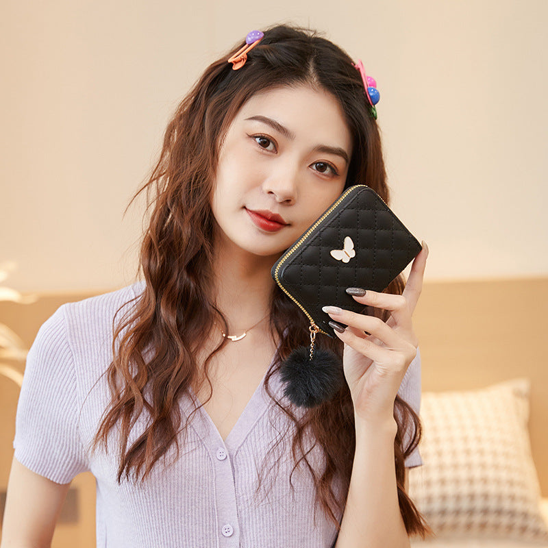 Women's Design High-grade Clutch Welfare Rhombus Ladies Wallets