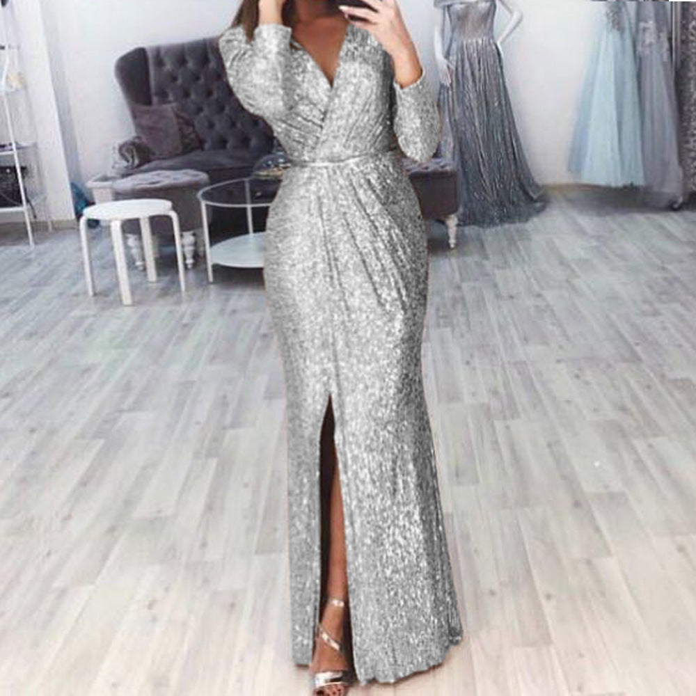 Sparkling Affordable Luxury Dinner Party Host Grand Performance Catwalk Dress