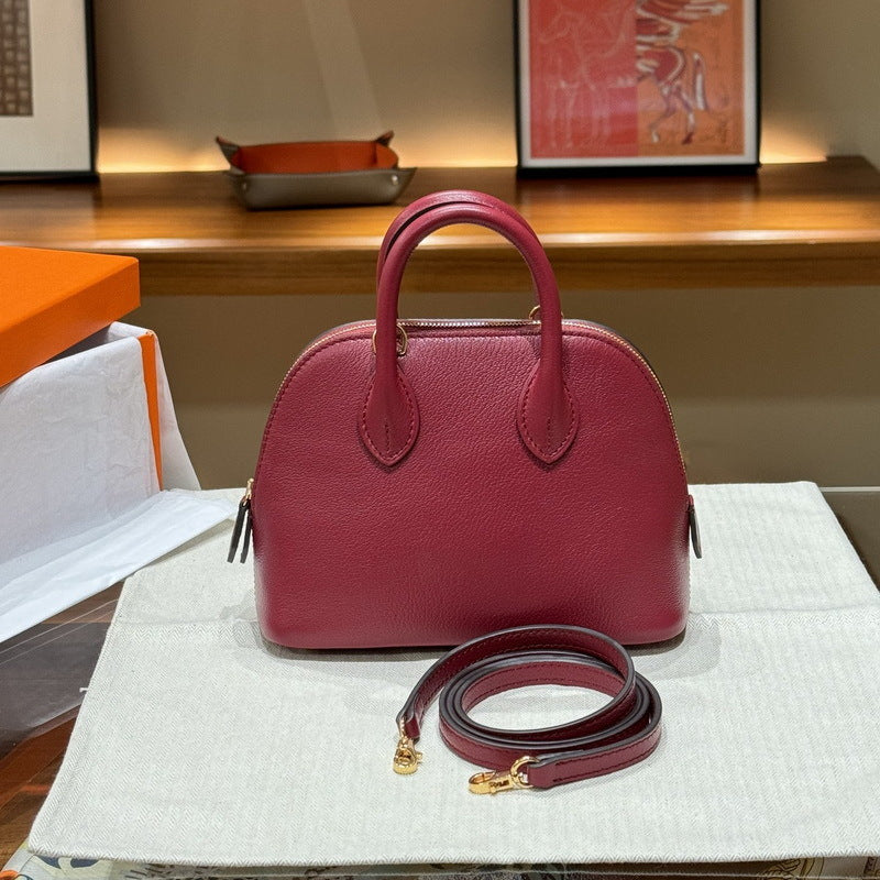 Women's First Layer Cowhide Sheep Pattern Mini Handbags