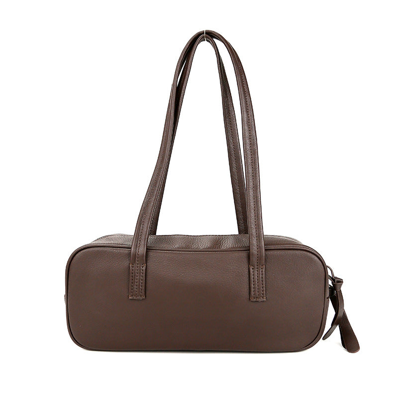 Women's Layer Cowhide Baguette Underarm Genuine Bags