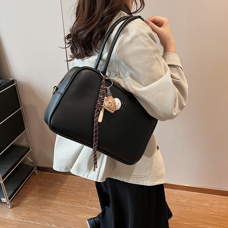 Portable Bowling Female Boston Large Capacity Handbags