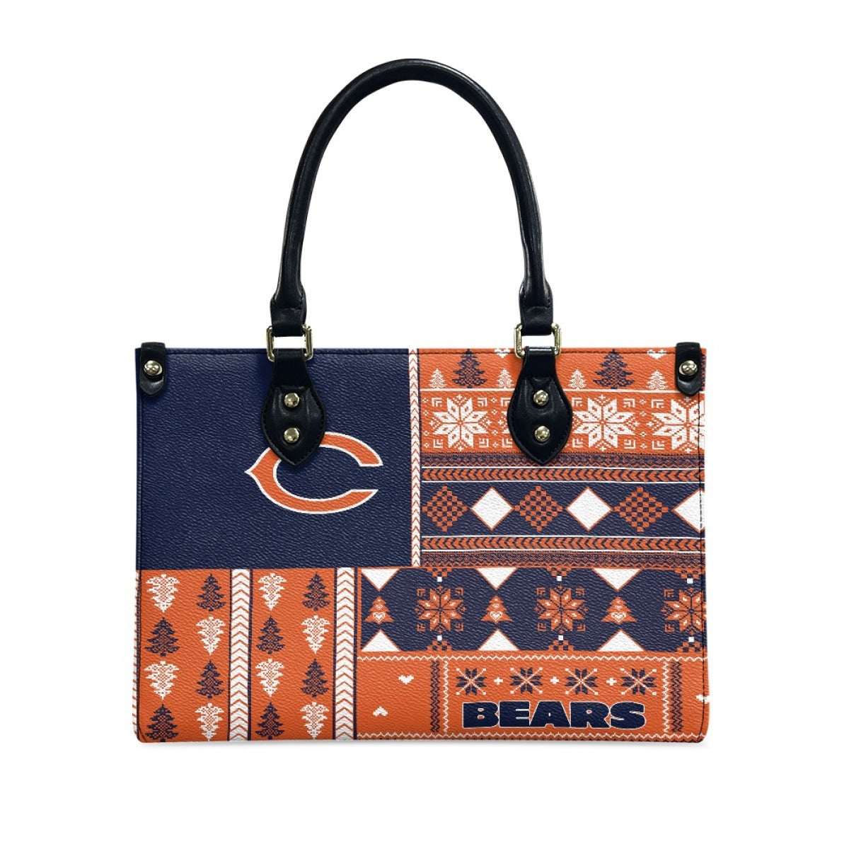 Women's San Francisco People Christmas Pattern Element Handbags