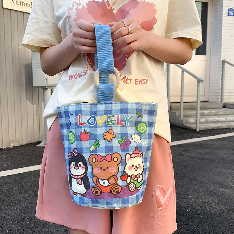 Korean Style Commuter Canvas Cute Cloth Handbags