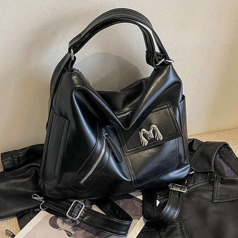 Women's Large Capacity Commuter Versatile Fashion High Shoulder Bags