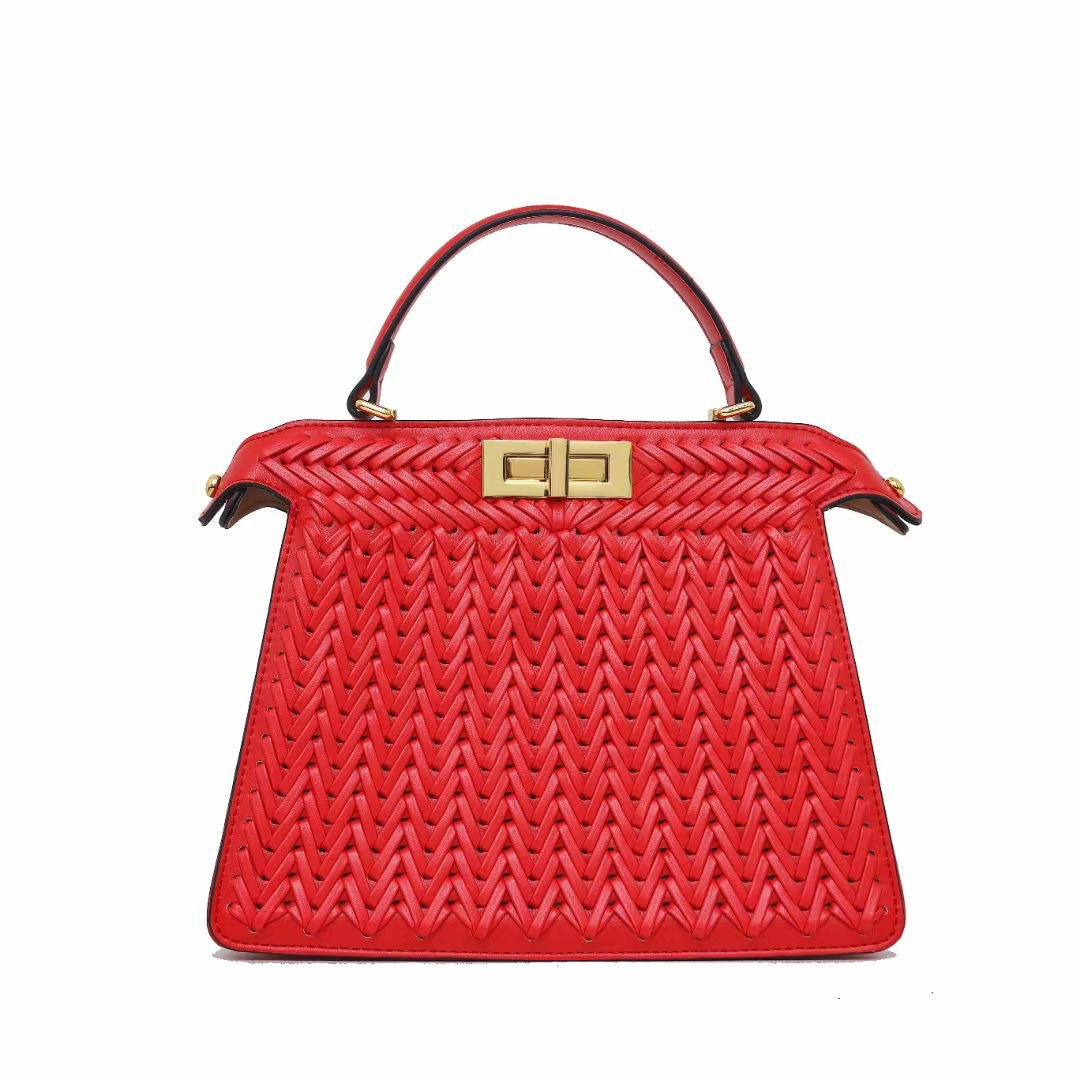 New Women's Woven Long Double Fashion Handbags