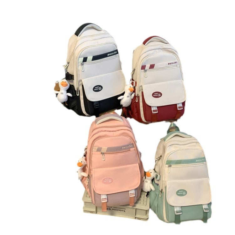 Style Versatile Campus Large Capacity For Middle School Students' Schoolbags
