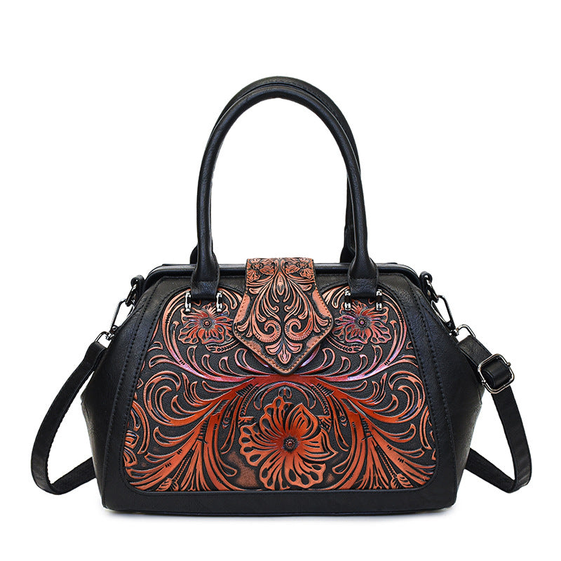 Trendy Women's Retro Simple Large Capacity Handbags