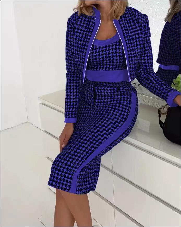 Women's Cute Style Fresh Sweet Slim Fit Printed Long Suits