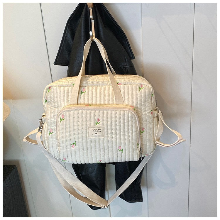 Women's Moms Large Capacity Embroidered Bear Super Popular Bags