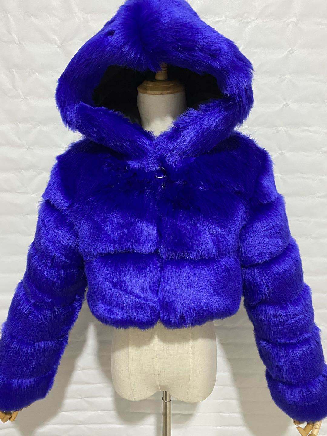 Durable Creative Imitation Fur Overcoat Fashion Coats