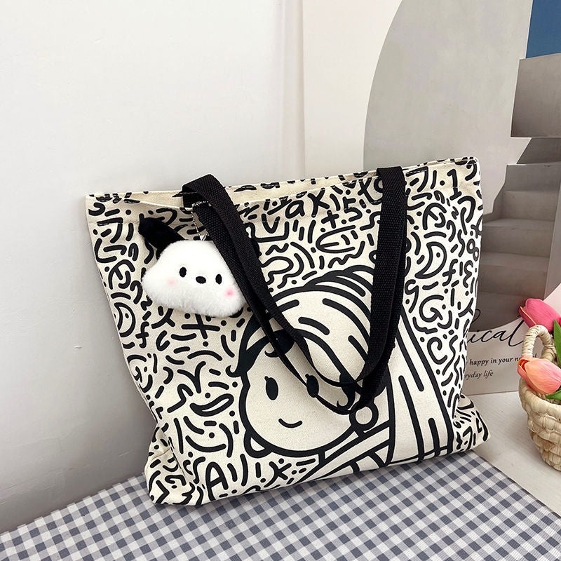 Printed Snoopy Canvas Mummy Maternity Inspection Handbags