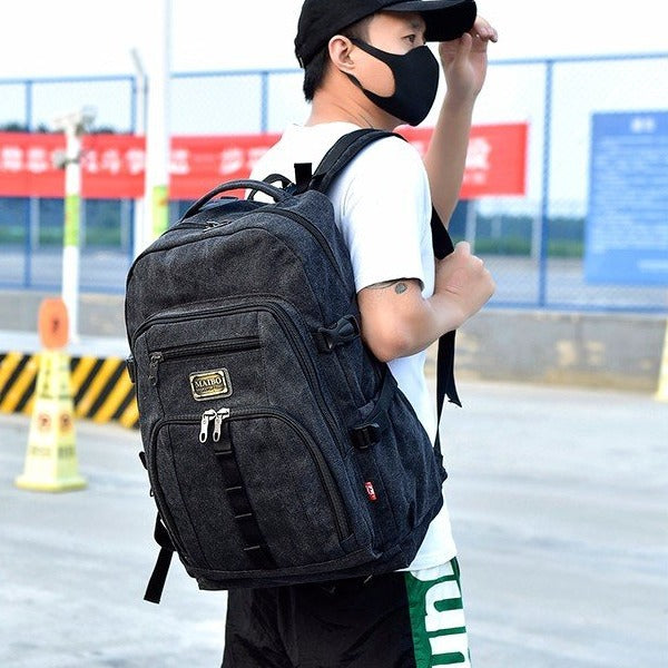 Men's Classic Large Capacity Fashion Canvas Backpacks