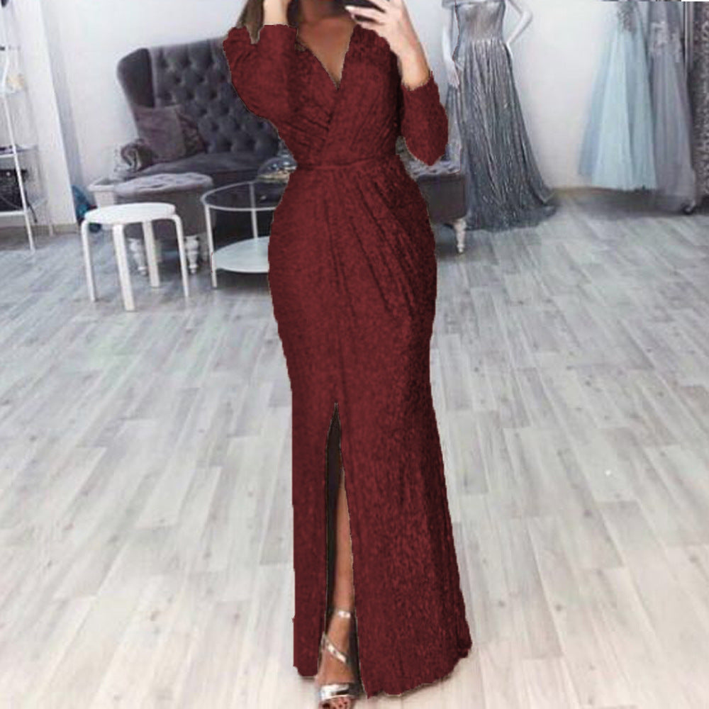 Sparkling Affordable Luxury Dinner Party Host Grand Performance Catwalk Dress