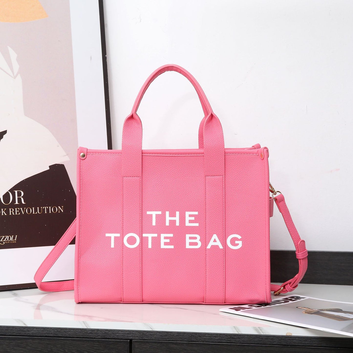 Retro Alphabet Large Capacity Commuter Niche Tote Bags