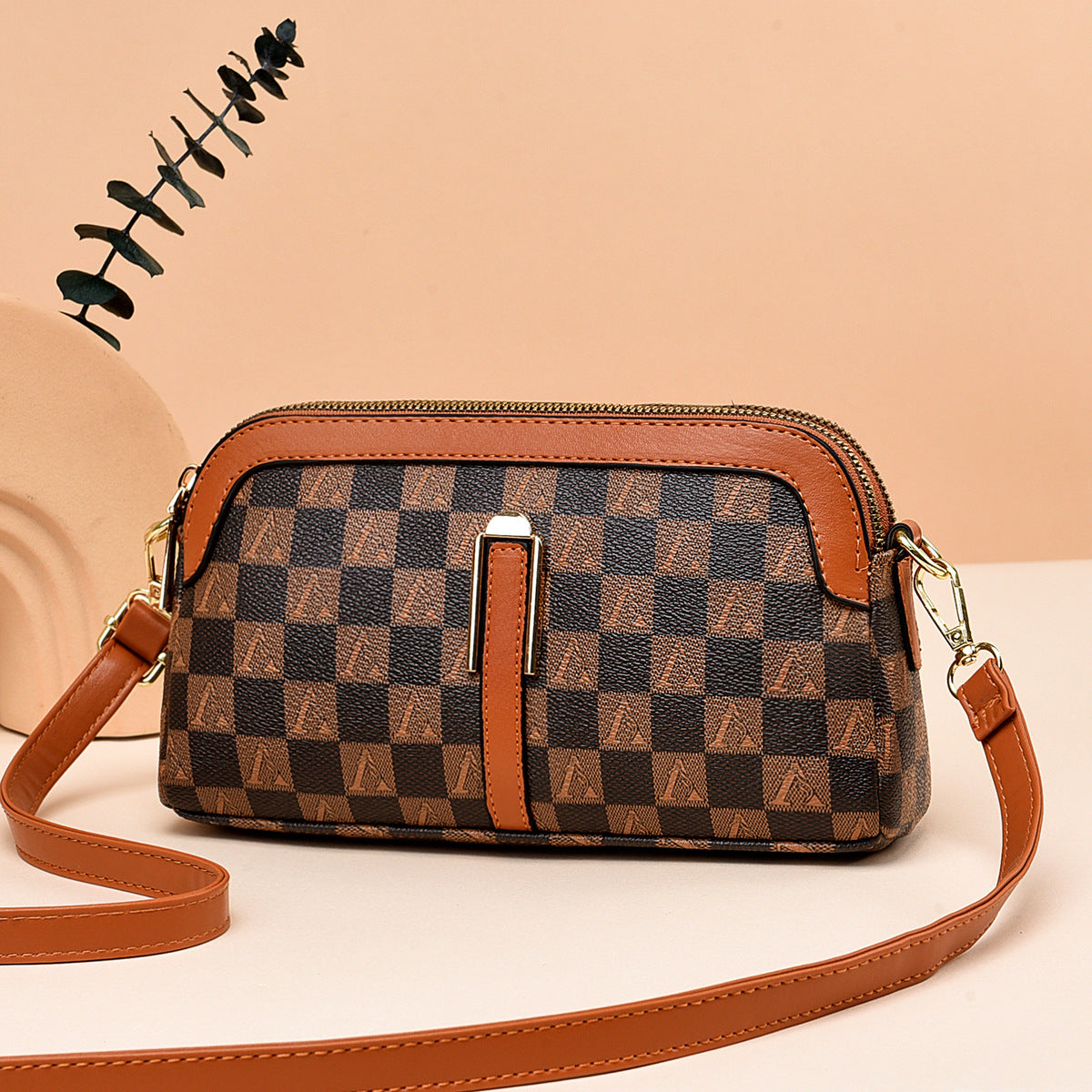 Cool Creative Plaid Printed Fashion Mini Crossbody Bags