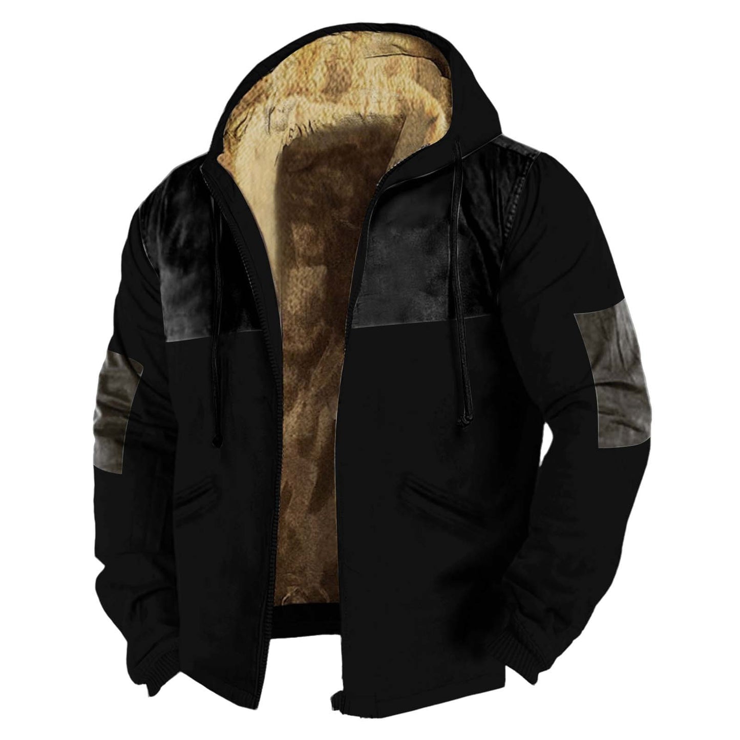 Solid Color Printing Digital Printed Hood Coats