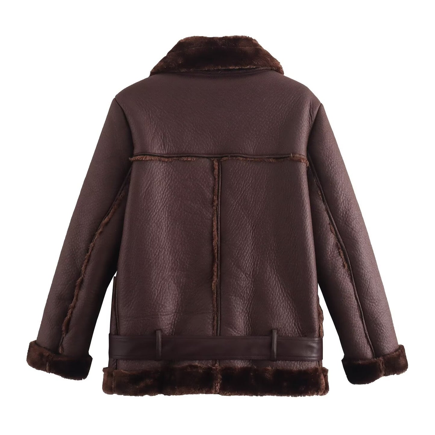 Women's Elegant Lapel Oblique Zipper Double-sided Pocket Jackets