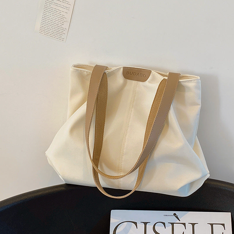 Women's Fashion Korean Style Commuter Summer Canvas Tote Bags