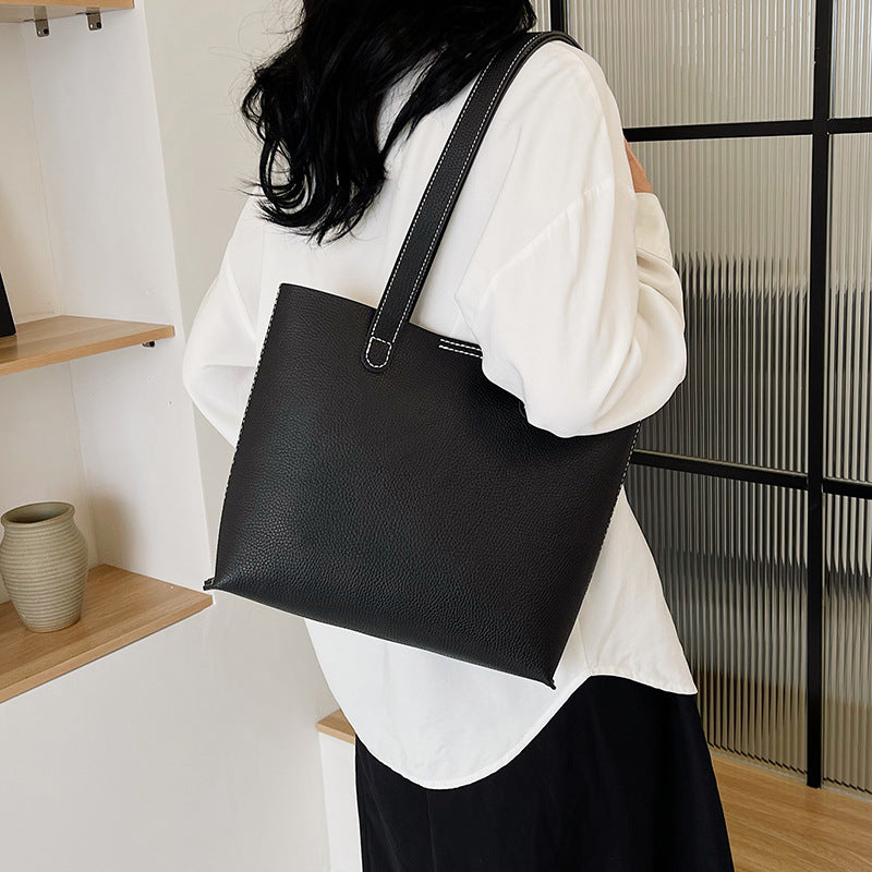 Women's Color Elegant Large Fashionable Capacity Handmade Shoulder Bags
