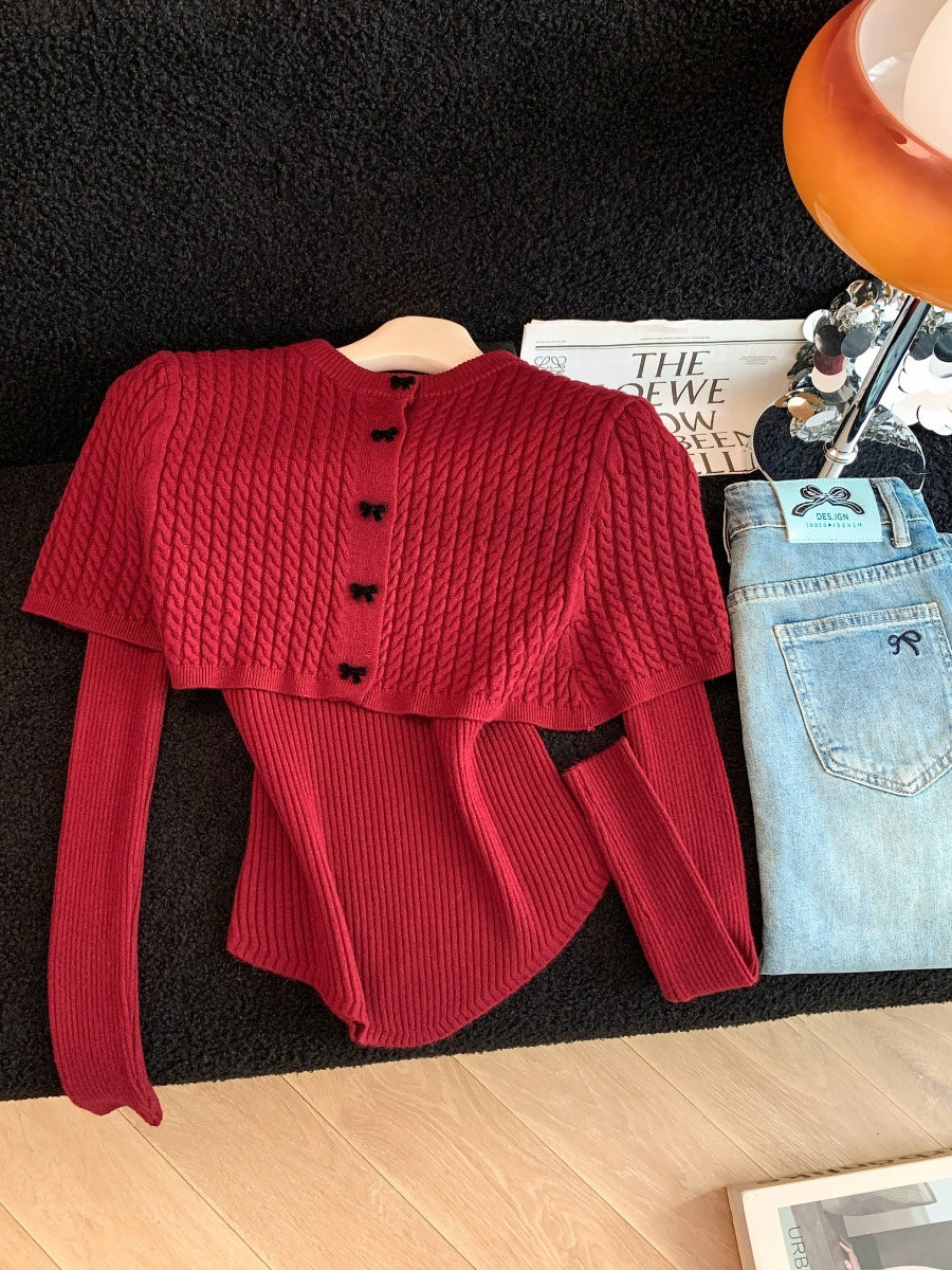 Women's Twist Stand Collar For Cape Shawl Tops