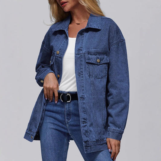 Women's Creative Denim Casual Loose Autumn Jackets