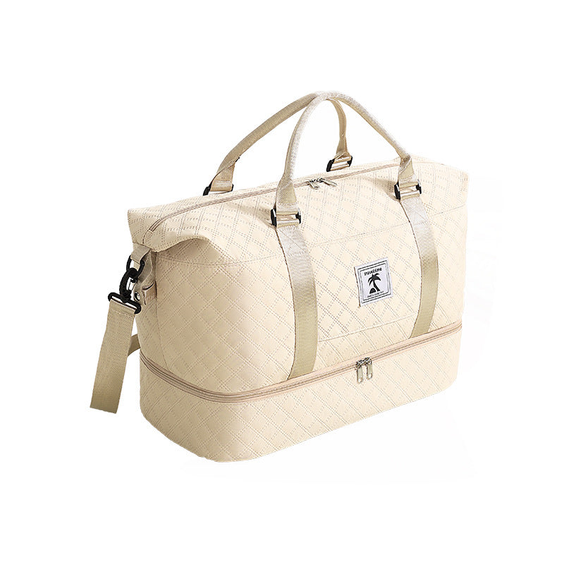 Rhombus Storage With Shoe Compartments Short Trip Yoga Fitness Bags