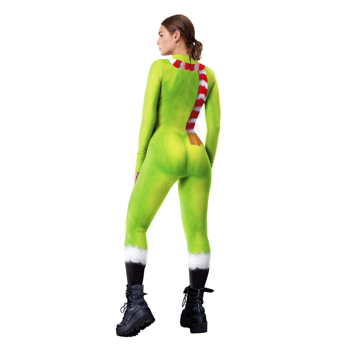 Christmas Grinch Outfit Stage Clothes Digital Printing Tight Clothing