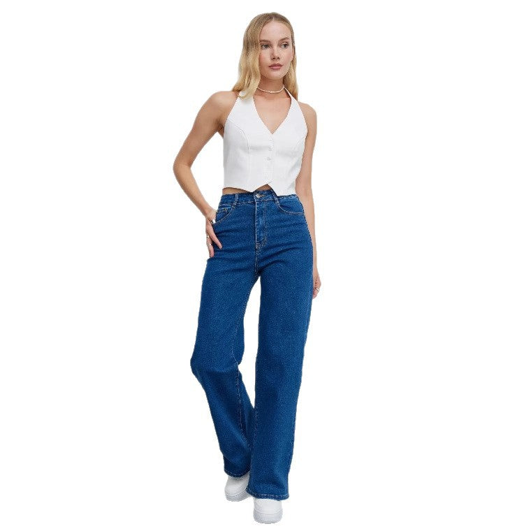Women's Glamorous Trendy Slouchy Russian Mop Jeans