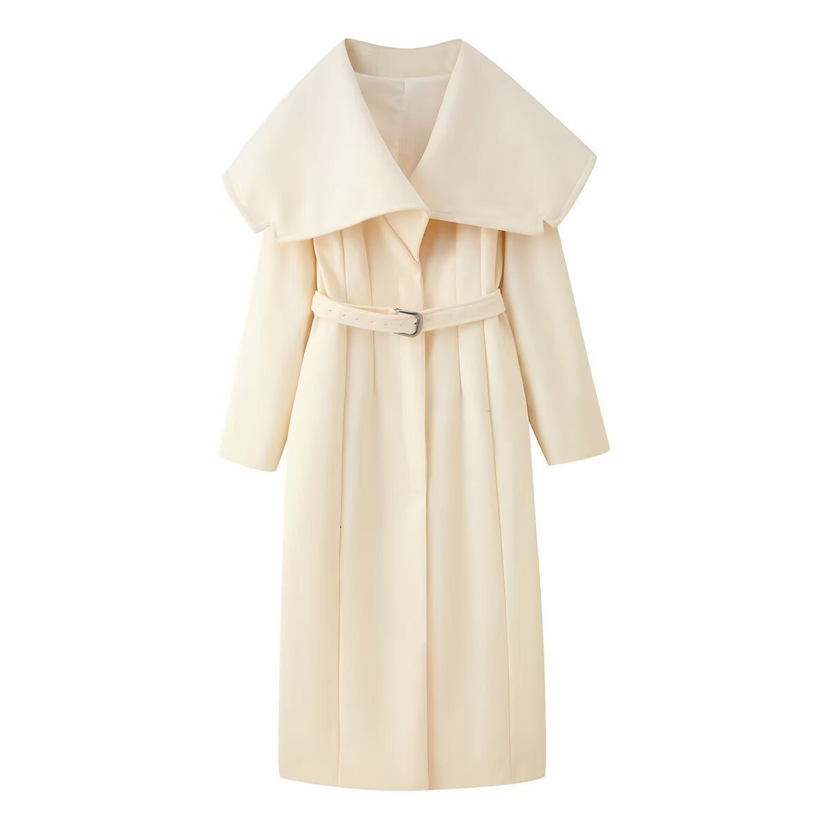Women's Color Large Lapel Long Style Sleeve Coats